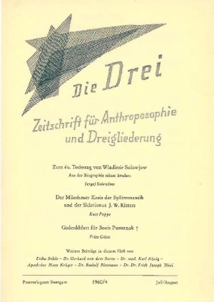 die Drei - Zeitschrift für Anthroposophie - Heft 4, 1960