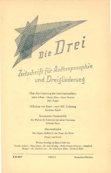 die Drei - Zeitschrift für Anthroposophie - Heft 5, 1964