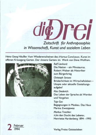 die-Drei - anthroposophisches Fachblatt - Heft 2, 1994 - 