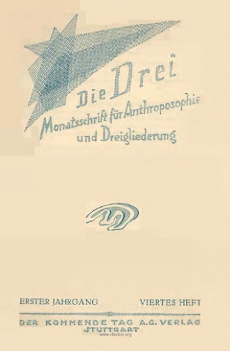 die-Drei - anthroposophisches Fachblatt - Heft 4, 1921 - 