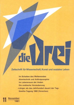 die Drei - Zeitschrift für Anthroposophie - Heft 11, 1981