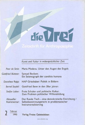 die-Drei - anthroposophisches Fachblatt - Heft 2, 1990 - 