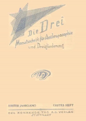die Drei - Zeitschrift für Anthroposophie - Heft 1, 1921