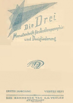 die Drei - Zeitschrift für Anthroposophie - Heft 4, 1921