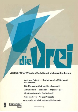 die-Drei - anthroposophisches Fachblatt - Heft 9, 1972 - 