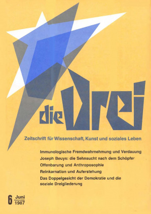 die Drei - Zeitschrift für Anthroposophie - Heft 6, 1987