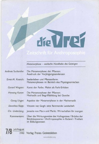 die-Drei - anthroposophisches Fachblatt - Heft 7, 1990 - 