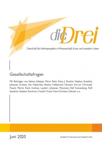 die-Drei - anthroposophisches Fachblatt - Heft 6, 2020 - Gesellschaftsfragen