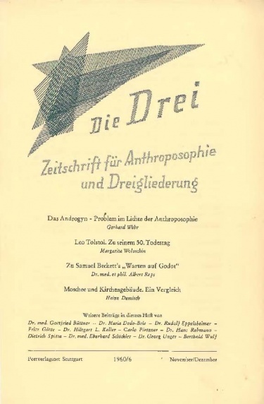 die Drei - Zeitschrift für Anthroposophie - Heft 6, 1960