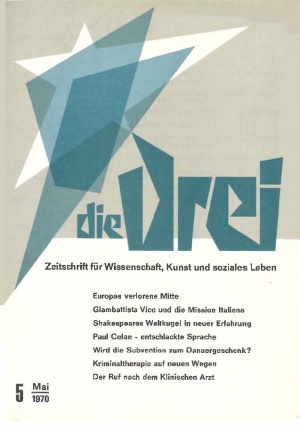 die Drei - Zeitschrift für Anthroposophie - Heft 5, 1970