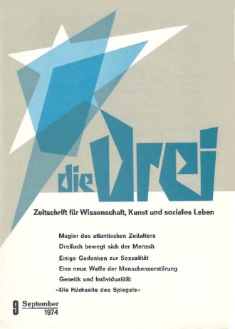 die-Drei - anthroposophisches Fachblatt - Heft 9, 1974 - 