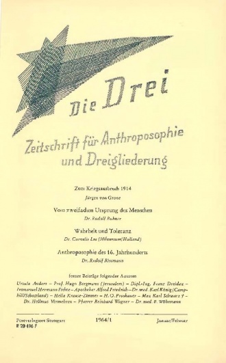 die-Drei - anthroposophisches Fachblatt - Heft 1, 1964 - 