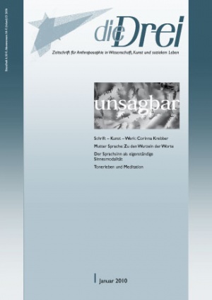 die Drei - Zeitschrift für Anthroposophie - Heft 1, 2010