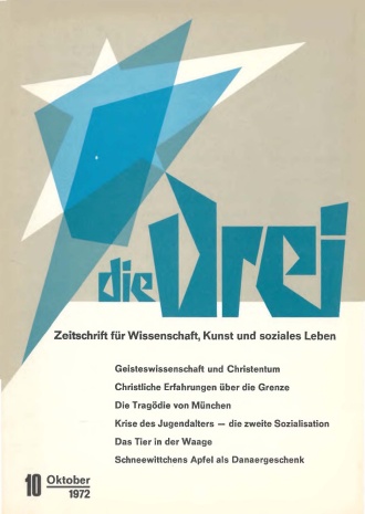 die-Drei - anthroposophisches Fachblatt - Heft 10, 1972 - 