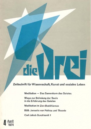 die Drei - Zeitschrift für Anthroposophie - Heft 4, 1974