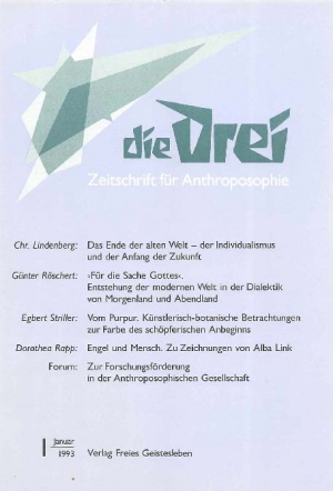 die Drei - Zeitschrift für Anthroposophie - Heft 1, 1993