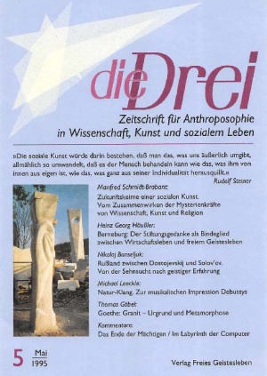 die Drei - Zeitschrift für Anthroposophie - Heft 5, 1995