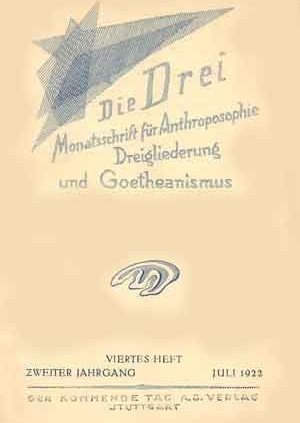 die Drei - Zeitschrift für Anthroposophie - Heft 4, 1922