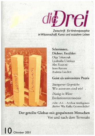 die-Drei - anthroposophisches Fachblatt - Heft 10, 2001 - 