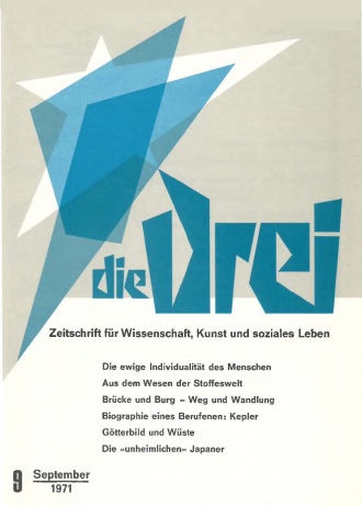 die-Drei - anthroposophisches Fachblatt - Heft 9, 1971 - 