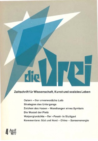 die-Drei - anthroposophisches Fachblatt - Heft 4, 1977 - 