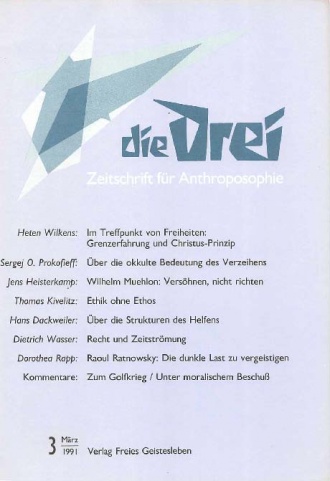 die-Drei - anthroposophisches Fachblatt - Heft 3, 1991 - 