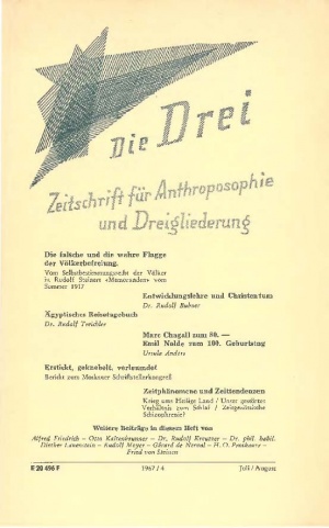 die Drei - Zeitschrift für Anthroposophie - Heft 4, 1966