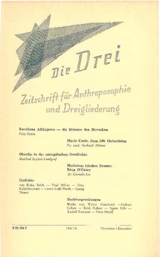 die-Drei - anthroposophisches Fachblatt - Heft 6, 1966 - 