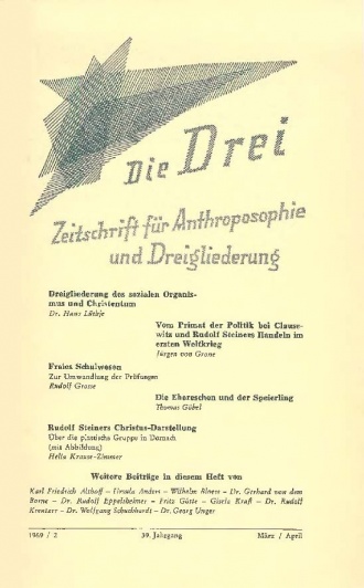 die-Drei - anthroposophisches Fachblatt - Heft 2, 1969 - 