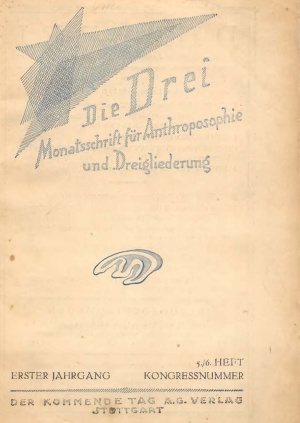 die Drei - Zeitschrift für Anthroposophie - Heft 5, 1921