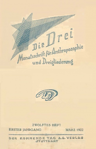 die-Drei - anthroposophisches Fachblatt - Heft 12, 1922 - 