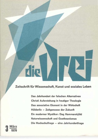 die-Drei - anthroposophisches Fachblatt - Heft 3, 1970 - 