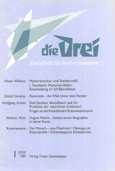 die Drei - Zeitschrift für Anthroposophie - Heft 1, 1989