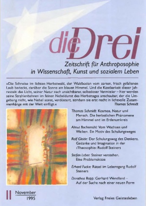 die Drei - Zeitschrift für Anthroposophie - Heft 11, 1995