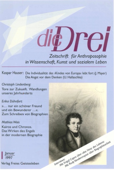 die Drei - Zeitschrift für Anthroposophie - Heft 1, 1997