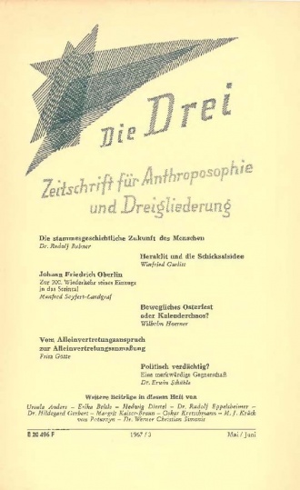 die-Drei - anthroposophisches Fachblatt - Heft 3, 1966 - 