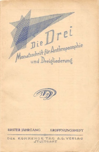 die-Drei - anthroposophisches Fachblatt - Heft 0, 1921 - 