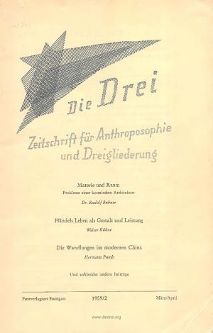 die Drei - Zeitschrift für Anthroposophie - Heft 2, 1959
