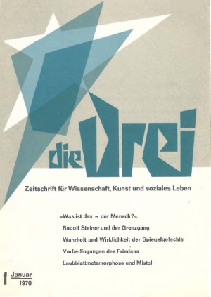 die Drei - Zeitschrift für Anthroposophie - Heft 1, 1970