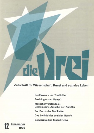 die Drei - Zeitschrift für Anthroposophie - Heft 12, 1970