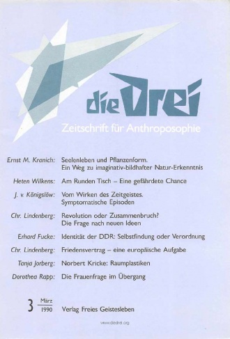 die-Drei - anthroposophisches Fachblatt - Heft 3, 1990 - 