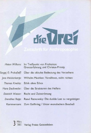 die Drei - Zeitschrift für Anthroposophie - Heft 3, 1991