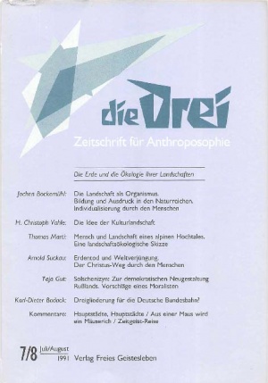 die Drei - Zeitschrift für Anthroposophie - Heft 7, 1991