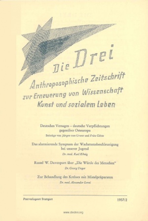 die Drei - Zeitschrift für Anthroposophie - Heft 2, 1957
