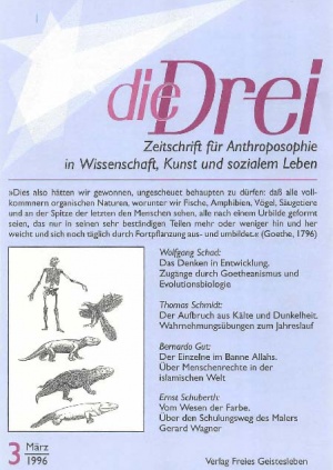 die Drei - Zeitschrift für Anthroposophie - Heft 3, 1996