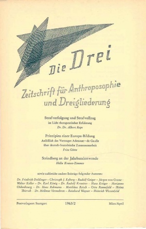 die Drei - Zeitschrift für Anthroposophie - Heft 2, 1963
