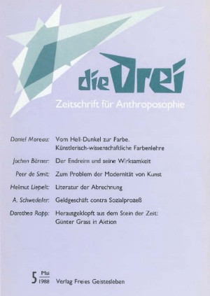 die Drei - Zeitschrift für Anthroposophie - Heft 5, 1988