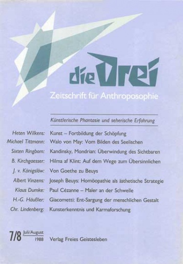 die Drei - Zeitschrift für Anthroposophie - Heft 7/8, 1988