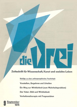 die-Drei - anthroposophisches Fachblatt - Heft 9, 1976 - 