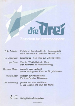 die Drei - Zeitschrift für Anthroposophie - Heft 6, 1990